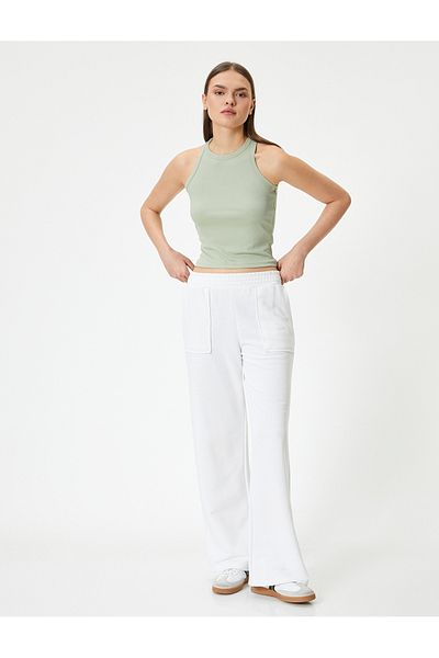 Koton Sports Athlete Rundhalsausschnitt Gerippt Slim Fit