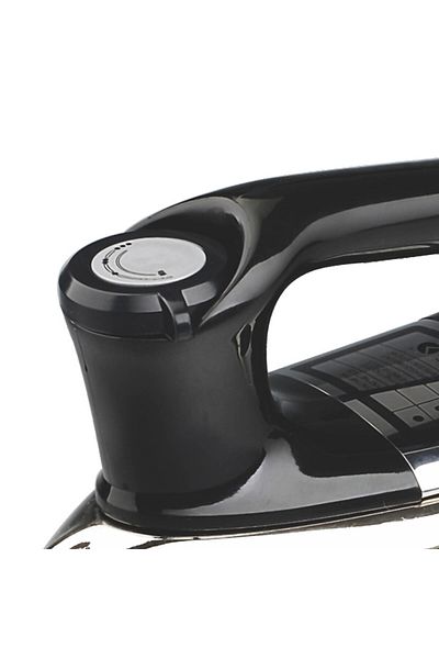 DOTS Heavyweight Iron, 2.1 Kg, Adjustable Ceramic Thermostat - 1300 Watt - Silver & Black