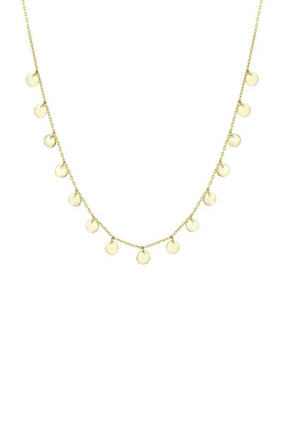 Gimora Mini Pullu Gümüş Kolye