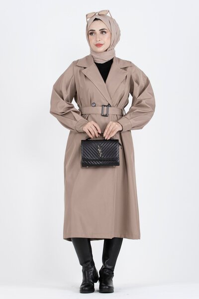 Sevitli Μπαλόνι με μανίκια καμπαρντίνα-μινκ