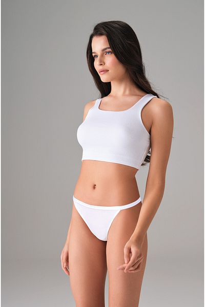 Doreanse Women's 92% Cotton Corded V-String 6124