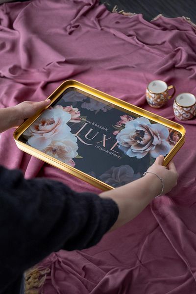 ACAR Luxe Milla Glass Tray - 39 cm