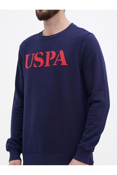 U.S. Polo Assn. ΠΟΛΟ Η.Π.Α 1450003   ΜΠΡΟΣΤΙΝΟ ΜΕΓΑΛΟ ΓΡΑΜΜΑ ΙΔΡΩΤΗΣ - ΜΠΛΕ ΜΠΛΕ - L - ST07840-ΣΚΟΥΡΟ ΜΠΛΕ-L