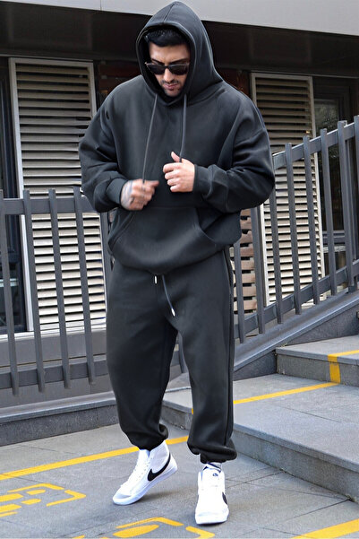 YAKAMEL Tracksuit Set Thick Winter 3 Thread
