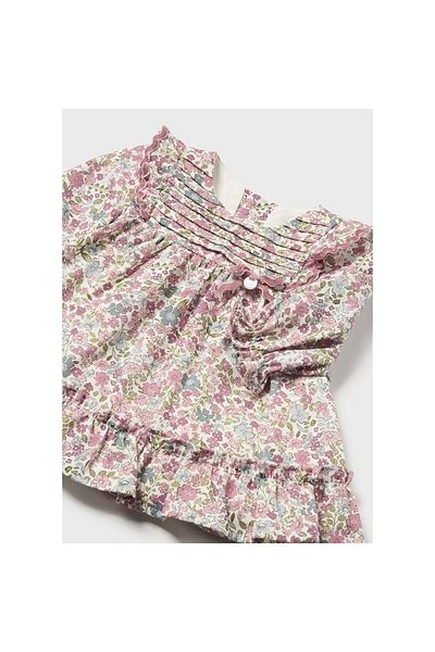 MAYORAL Newborn Girl Floral Flounce Dress