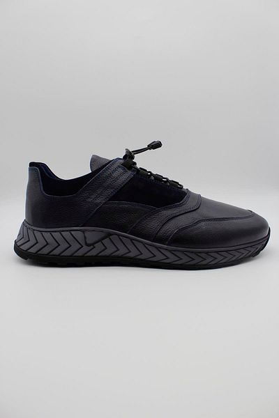 İmza Pantofi casual cu șireturi cu talpă termică din piele naturală bleumarin închis1033235115