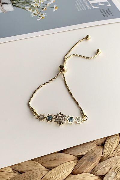 Çlk Accessories سوار على شكل نجمة مع مصعد وأحجار - Trbilek7810 B35003