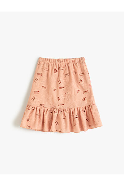 Koton Fustă festonată cu talie elastică - detaliată cu volan