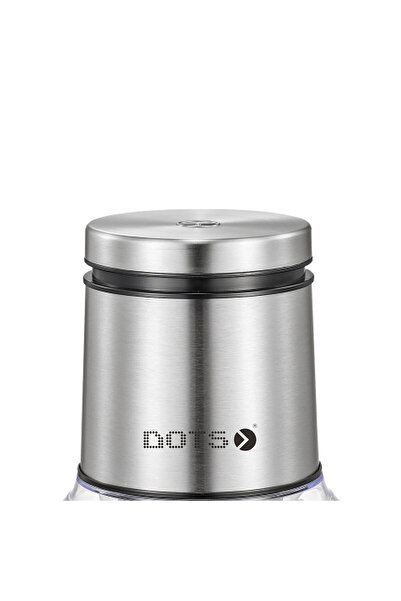 DOTS Electric Glass Chopper, 1.2L Glass Bowl 400W Cp-G02, Silver - 400 Watt - Silver