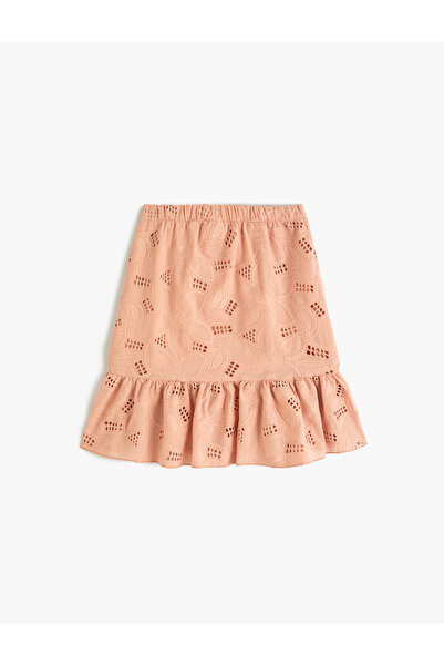 Koton Fustă festonată cu talie elastică - detaliată cu volan