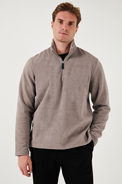 Buratti Slim Fit Stand Collar Winter Raised Fleece Men's Polar 5906053