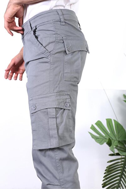 FRANKNESS JNS Kargo Pantolon Rahat Kesim Cebli Likralı Gabardin Kumaş Yeni Sezon