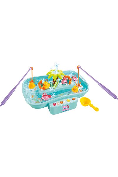 Ogi Mogi Toys Joc de pescuit cu circulație a apei, cu baterie și muzică