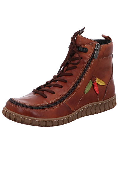 İNZE AYAKKABI Kahverengi Hakiki Deri Bot- Model Adı: Kehribar