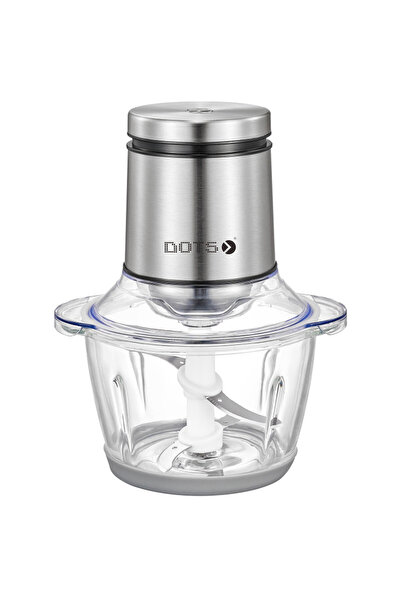 DOTS Electric Glass Chopper, 1.2L Glass Bowl 400W Cp-G02, Silver - 400 Watt - Silver
