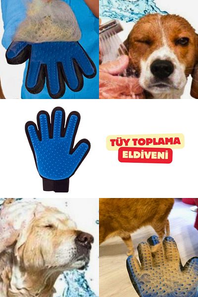 Vekorr Cat Dog Hair Collection Cleaning Gloves Pet Hair Bristle Cleaning Practical Massage Effective Gloves