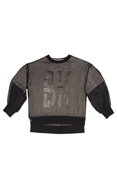 Zekids Детска двойна суитшърт за момичета - с тюл детайли