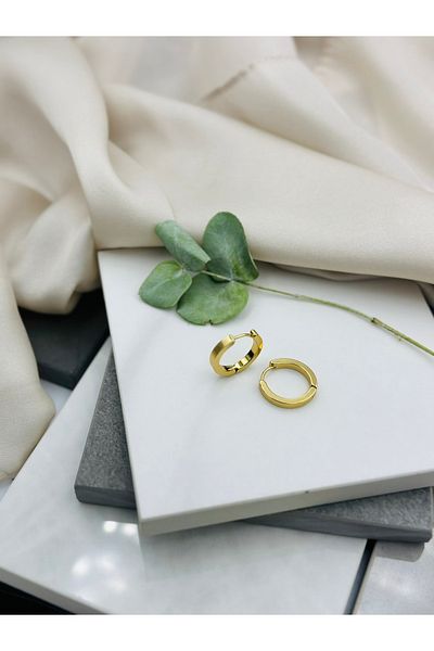 Lumiera GOLD HOOP STEEL EARRING