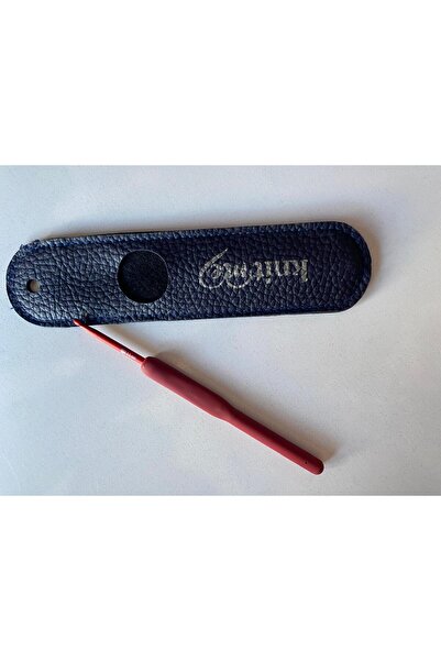 knitme كروشيه محبوك بمقبض سيليكون منقار أحمر