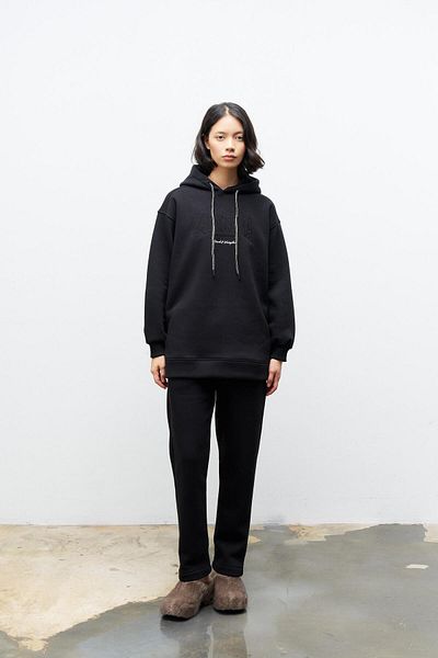 Basicpark Set supradimensionat cu glugă, cu glugă, cu broderie, cu fleece în interior