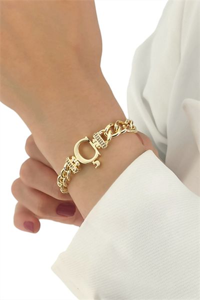 Çlk Accessories قسط حرف O سوار حجر الزركون