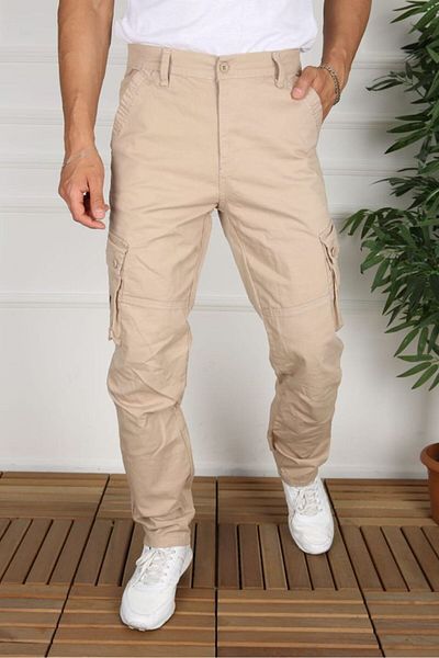 FRANKNESS JNS New Season Gabardine Cargo Pants - Άνετη εφαρμογή και Lycra με τσέπες
