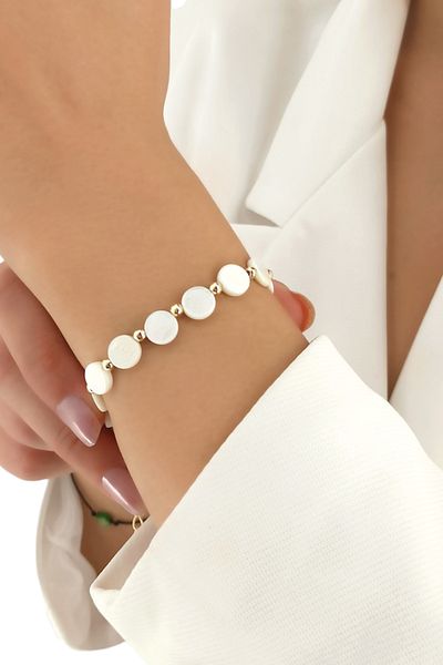 Çlk Accessories قسط أم اللؤلؤ حبة سوار