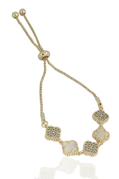 Çlk Accessories سوار البرسيم الفاخر بتفاصيل حجرية - مع مصعد
