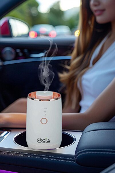 KAOils Pure Essence Aromaterapi Susuz Difüzör - Saf Uçucu Yağ Difüzörü - Koku Makinesi - Titreşim Sensörlü - Kablosuz