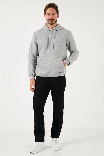 Buratti Slim Fit Hooded Kangaroo Pocket Feather Inside Soft Raster Sweat Ανδρικός ιδρώτας 5905281