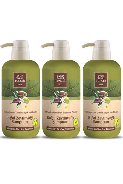 Eyüp Sabri Tuncer Natural Olive Oil Shampoo 600 ml X3 Pieces