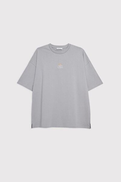 BABOKAH Nakışlı Heavy Jersey Oversize Fit T-shirt