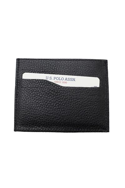 U.S. Polo Assn. Μαύρο ανδρικό πορτοφόλι AKS.U.S.CUZ7607
