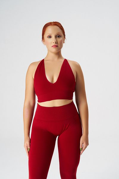 qlu Red Seamless Women's Triangle Bra - Attractive Collection Sports Bra