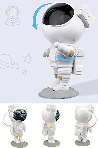 CİYU Astronot gece lambası projektör dinlendirici ses hoparlör