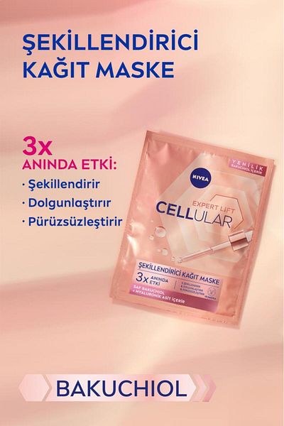 NIVEA Cellular Expert Lift - Shaping Facial Paper, Natural Retinol Alternative, Pure Bakuchiol