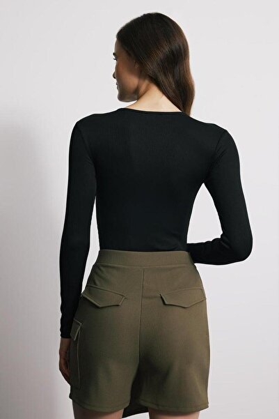 BABOKAH Uzun Kol Çıtçıtlı Body