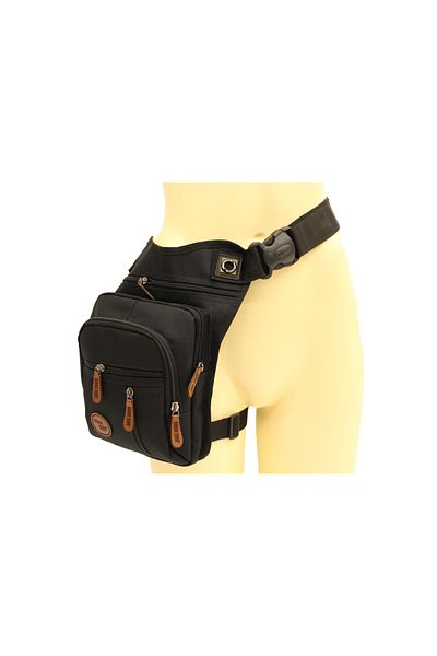 ARI Unisex Black Waist Bag - 3470-SYH