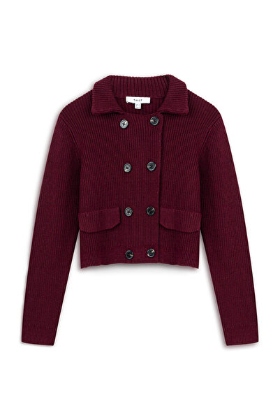 Twist Double-breasted knitwear jacket