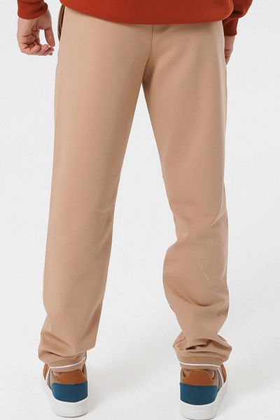 Escetic Светлокафяв мъжки спортен долнище 4 Seasons Doubleface Fabric Slimfit