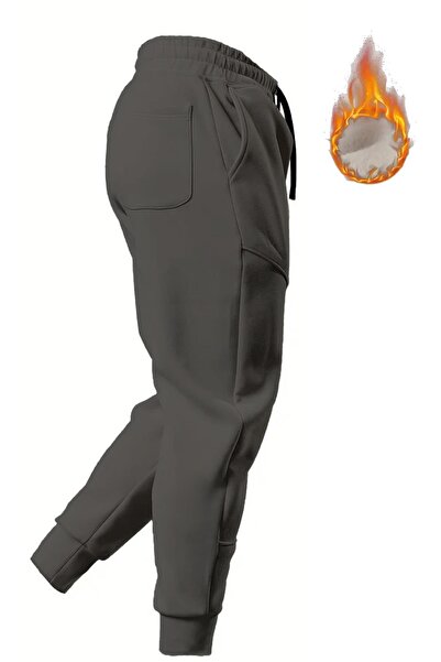 GHASSY CO. Run Sportswear Casual Woolen Fleece Three Yarn Sports Sweatpants