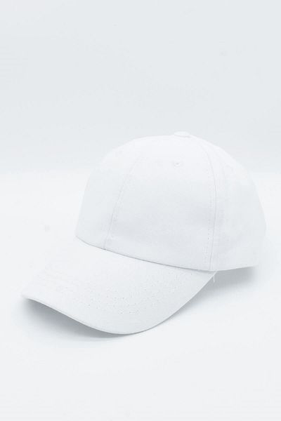 Külah Women's 100% Cotton White Cap Baseball Cap