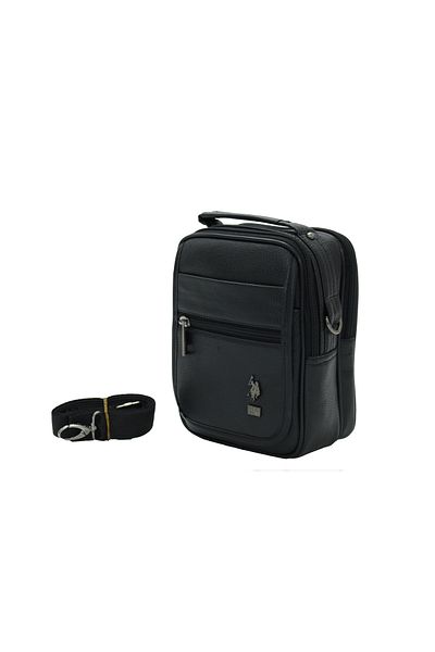 U.S. Polo Assn. Мъжка портфолио чанта Plevr 6754 Us Polo Assn с презрамка и дръжка от изкуствена кожа
