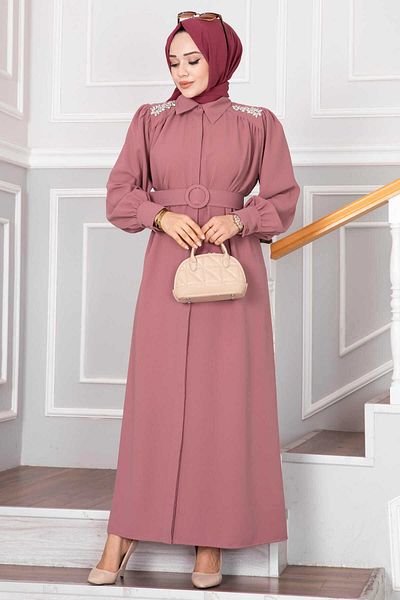 EBRUTESETTÜR Elvira Hijab Dress Powder Rose