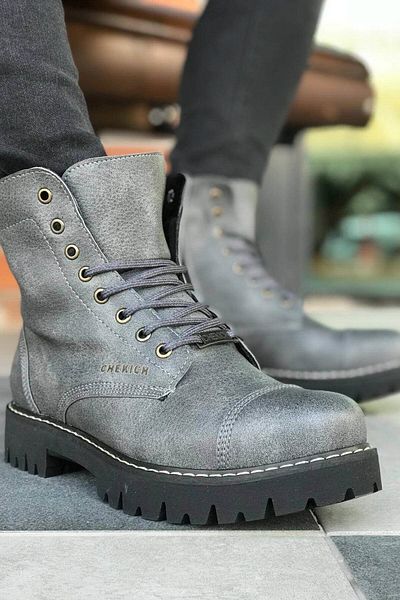 Chekich Αντρικά Μποτάκια Anthracite