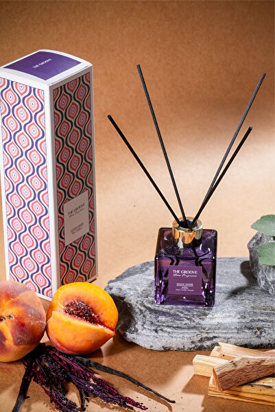 THE GROOVE Peachy Vanilla 100 ml Kare Çubuklu Oda Kokusu Parfümü Mor Doux Desir