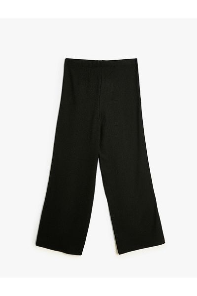 Koton High Waist and Elastic Wide Leg Trousers