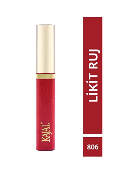 KAJAL Likit Dudak Parlatıcısı Ruj & Liquid Lipstick NO:806
