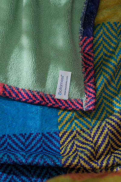 Dotamess Welsoft Double Color Tv Blanket - Printed, 130X170