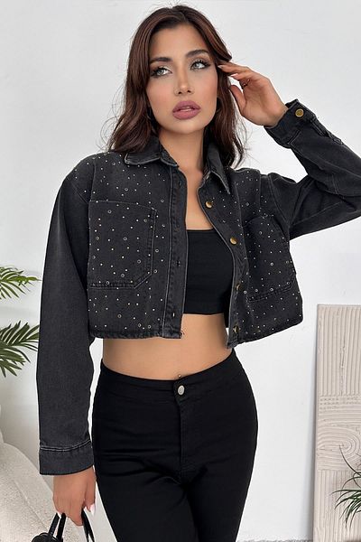 ZAROLİ Jachetă Crop Stone pentru femei